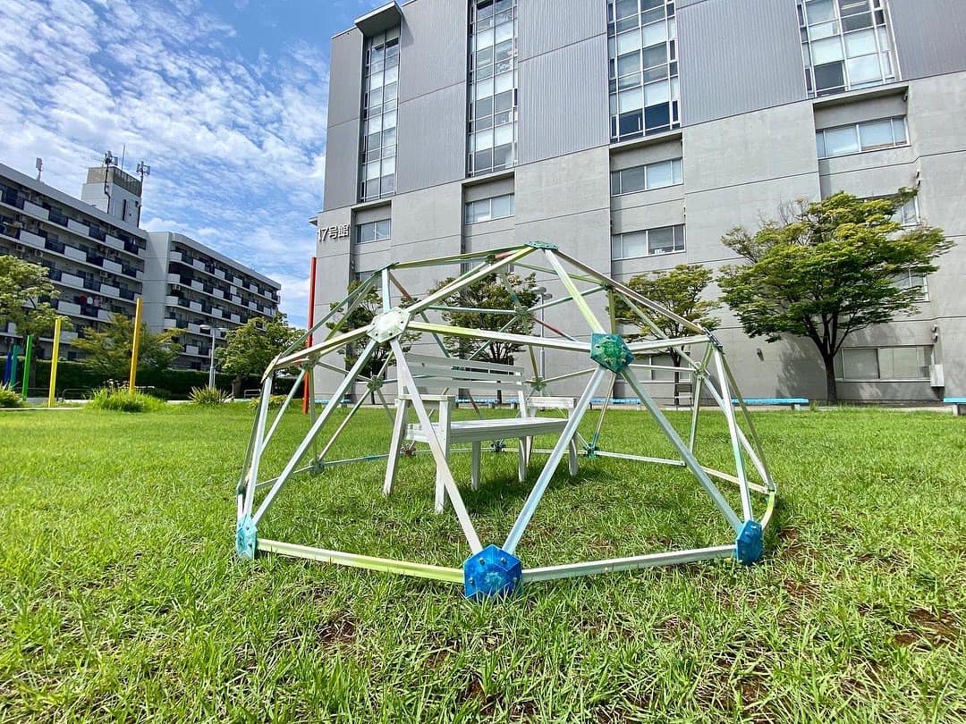 Geodesic Dome(廃プラジオデシックドーム)inthepark